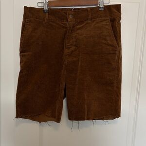 Poler Brown Corduroy Shorts